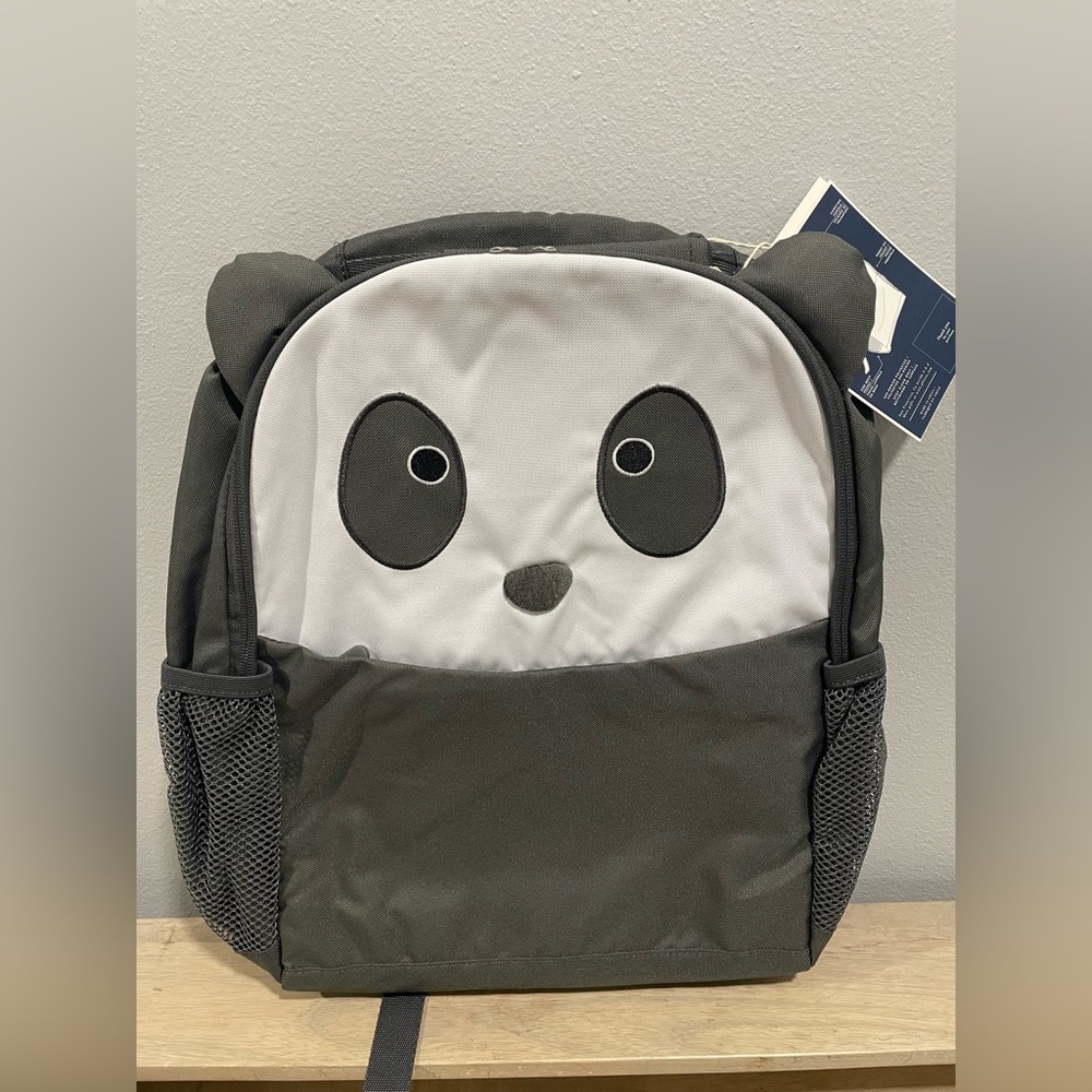 Pottery Barn Teen WWF Limited Edition Panda Backpack - Gray and White